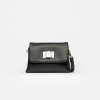 Mini bag Leisure en efecto cuero graneado Negro