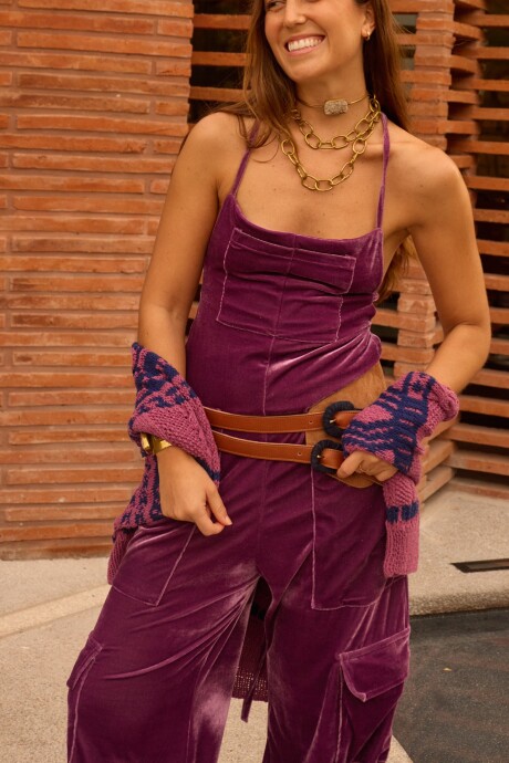 Enterito Backless Morado