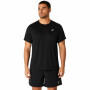 Polo Running Asics Silver SS Top Hombre Performance Black