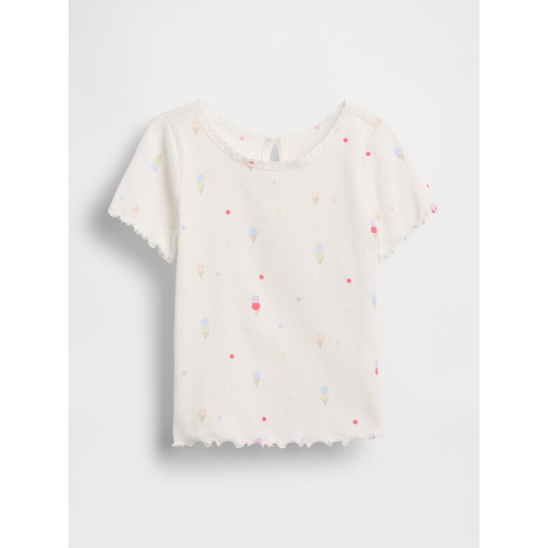 SS EMB SCALLOP TRIM TEE - APRIL ICE CREAM 2