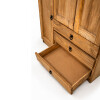 Ropero Madera Maciza 4 Puertas 3 Cajones Natural Ropero Madera Maciza 4 Puertas 3 Cajones Natural
