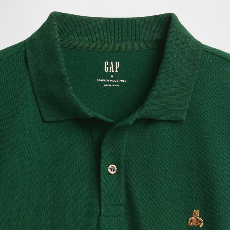 V-FRCH SS BRANNAN POLO EVERGREEN GLAMOUR