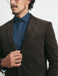 110470 SACO HARRINGTON LABEL Marron