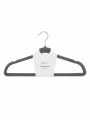 PERCHA VELVET SET X 5 GRIS