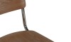 Silla de Comedor Metal Cromado - Impala Nogal