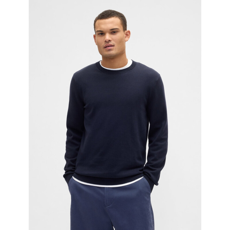 V-FA25 SOLID CORE CREW NEW CLASSIC NAVY 2