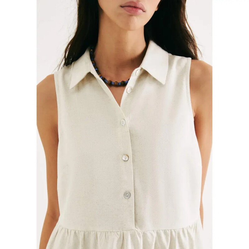 VESTIDO SM FEM OFF WHITE