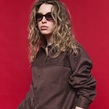 CAMISA LINAR Chocolate
