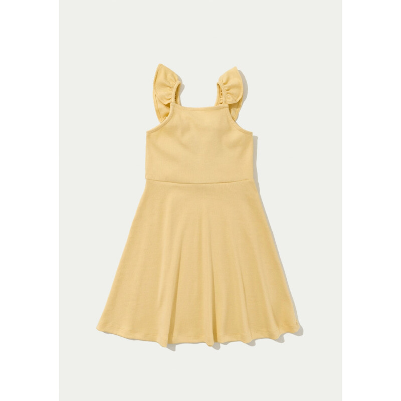 VESTIDO CURTO FEM AMARELO CLARO