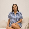 Vestido Camisero Pupa Estampa Azul