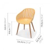 Silla de exterior - Nassau Miel