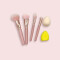 SET 4 BROCHAS + 2 ESPONJAS MAQUILLA SET 4 BROCHAS + 2 ESPONJAS MAQUILLA