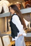 Dancing Queen Vest Tweed Verde / Azul