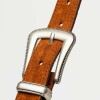 Cartera al hombro Bamboo en cuero gamuza Oxido