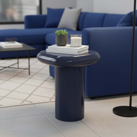 MESA LATERAL METAL AZUL ESTELA