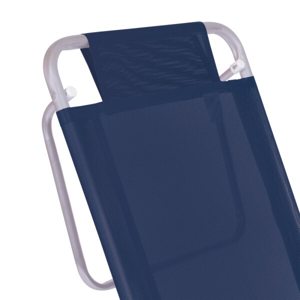 SILLA RECLINABLE 6 POSICIONES ALUMINIO SUMMER AZUL AZUL