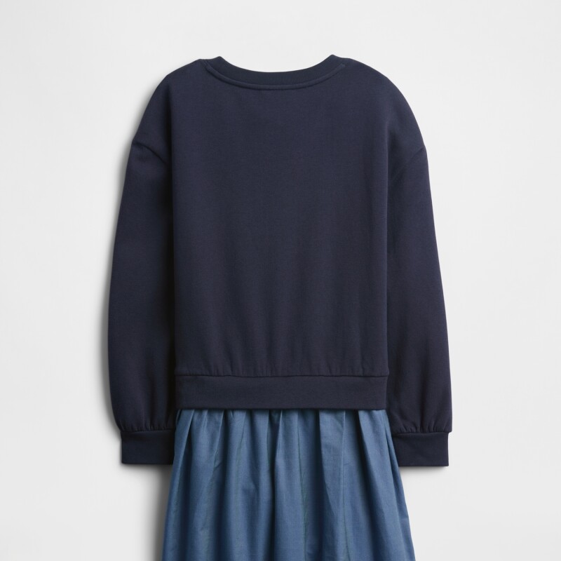 V-DIS STITCH K2W FLC DRESS NAVY UNIFORM