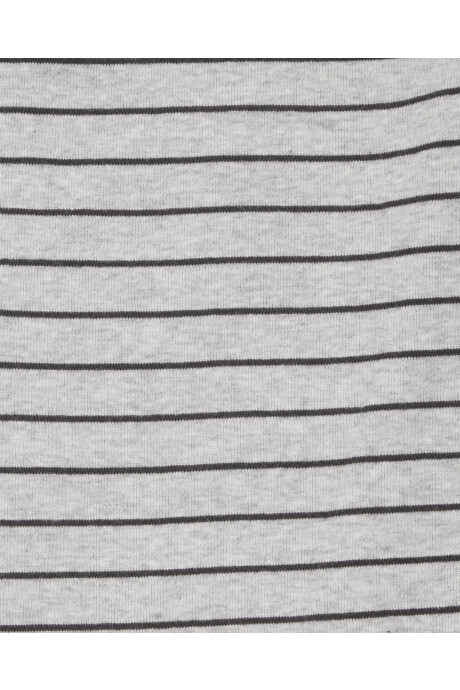 Set tres piezas de algodón, short, remera henley y body manga corta Sin color