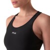 Fila Tri Logo Ii Malla Traje De Baño Natacion Para Mujer - Negro/gris Negro-gris