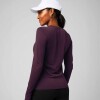 Polo Manga Larga Feather Tech+ Long-Sleeve Top Mujer Oxblood