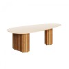Mesa de centro Organic Large - Linea Manhattan Natural / Blanco