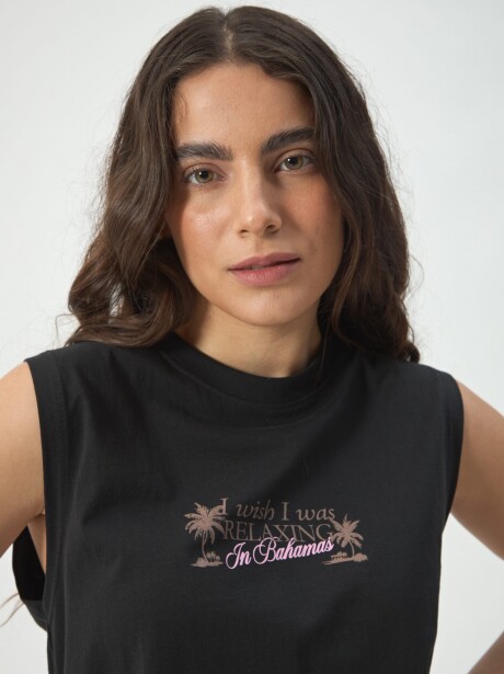 MUSCULOSA BAHAMAS NEGRO