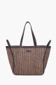 Bolso rafia chocolate
