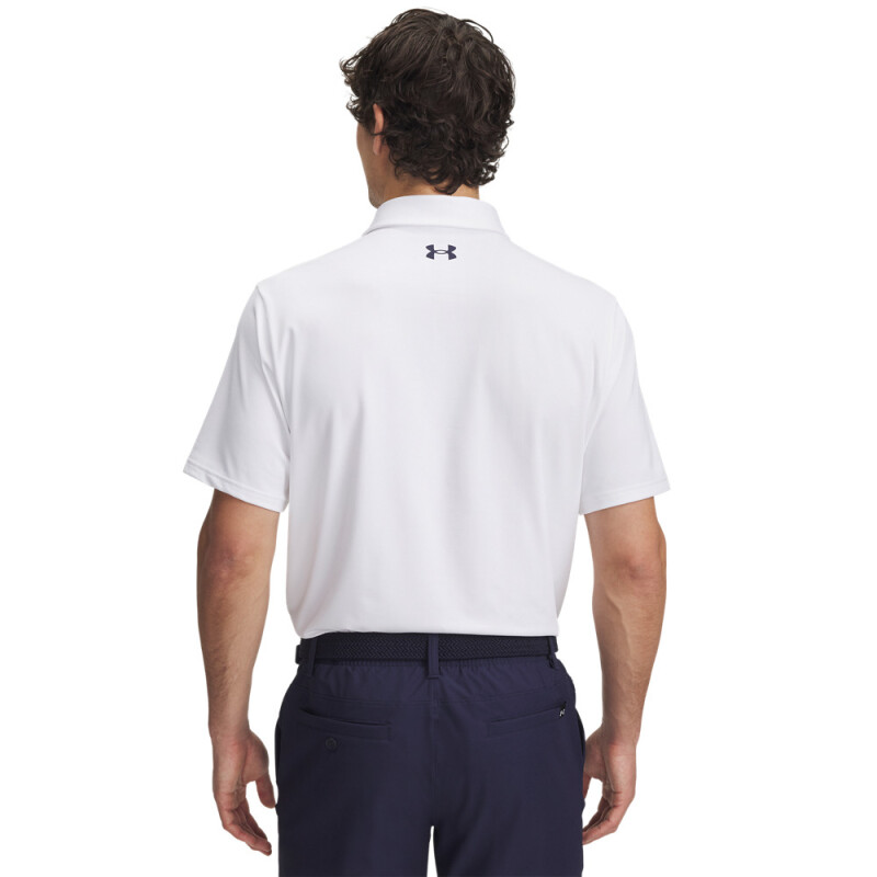 UA Playoff 3.0 Stripe Polo-BLU WHT-103