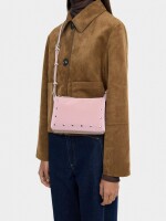 Bolso Bandolera Con Textura Suave rosa
