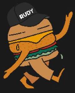 Hamburguesa caminando