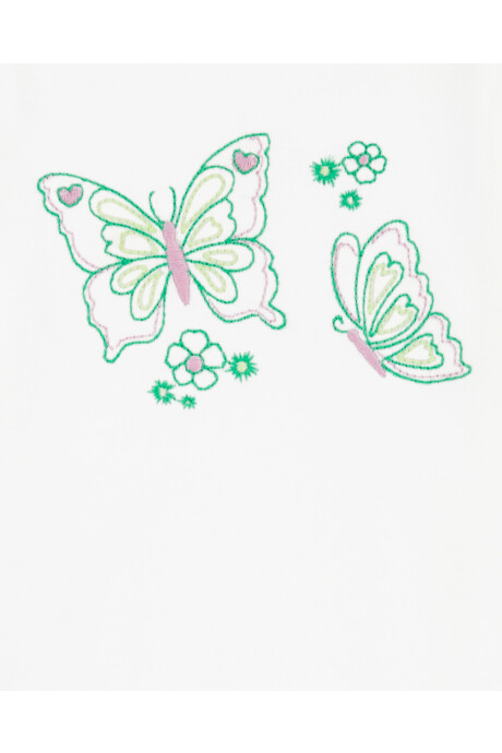 Set dos piezas de algodón, calza y body diseño mariposa Set dos piezas de algodón, calza y body diseño mariposa
