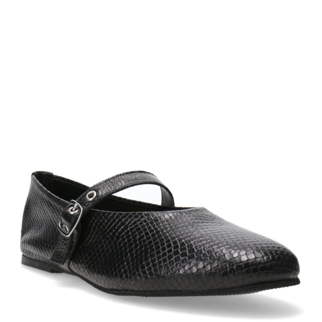 Zapatos de Mujer Miss Carol Efecto Croco Negro