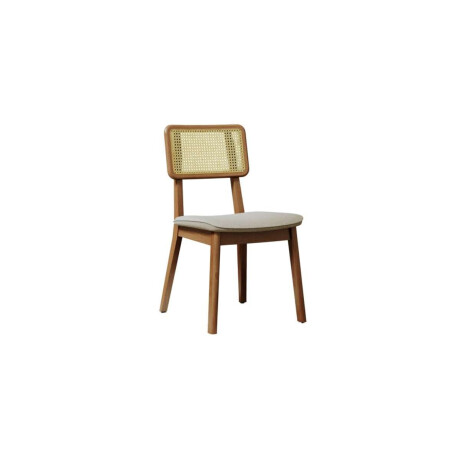 Silla de Comedor Classic Li­nea Manhattan Tela Lino/Natural