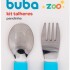 Set cubiertos metal ZOO BUBA celeste