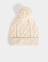 Gorros Infantiles Gorros Tejido Trenzado Crudo - Blanco Crudo