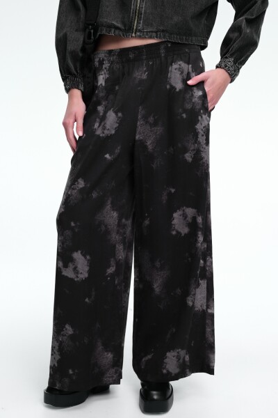 PANT RELAXED PRINT Negro