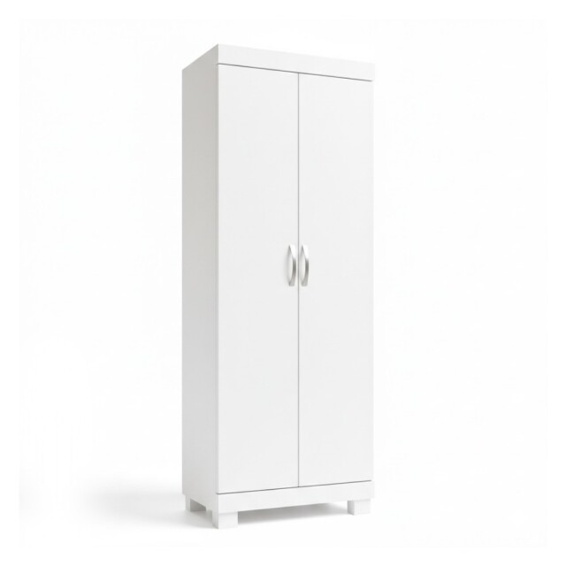 ROPERO 2 PUERTAS GUARDARROPA ARMARIO PLACARD CLOSET MULTIUSO BLANCO