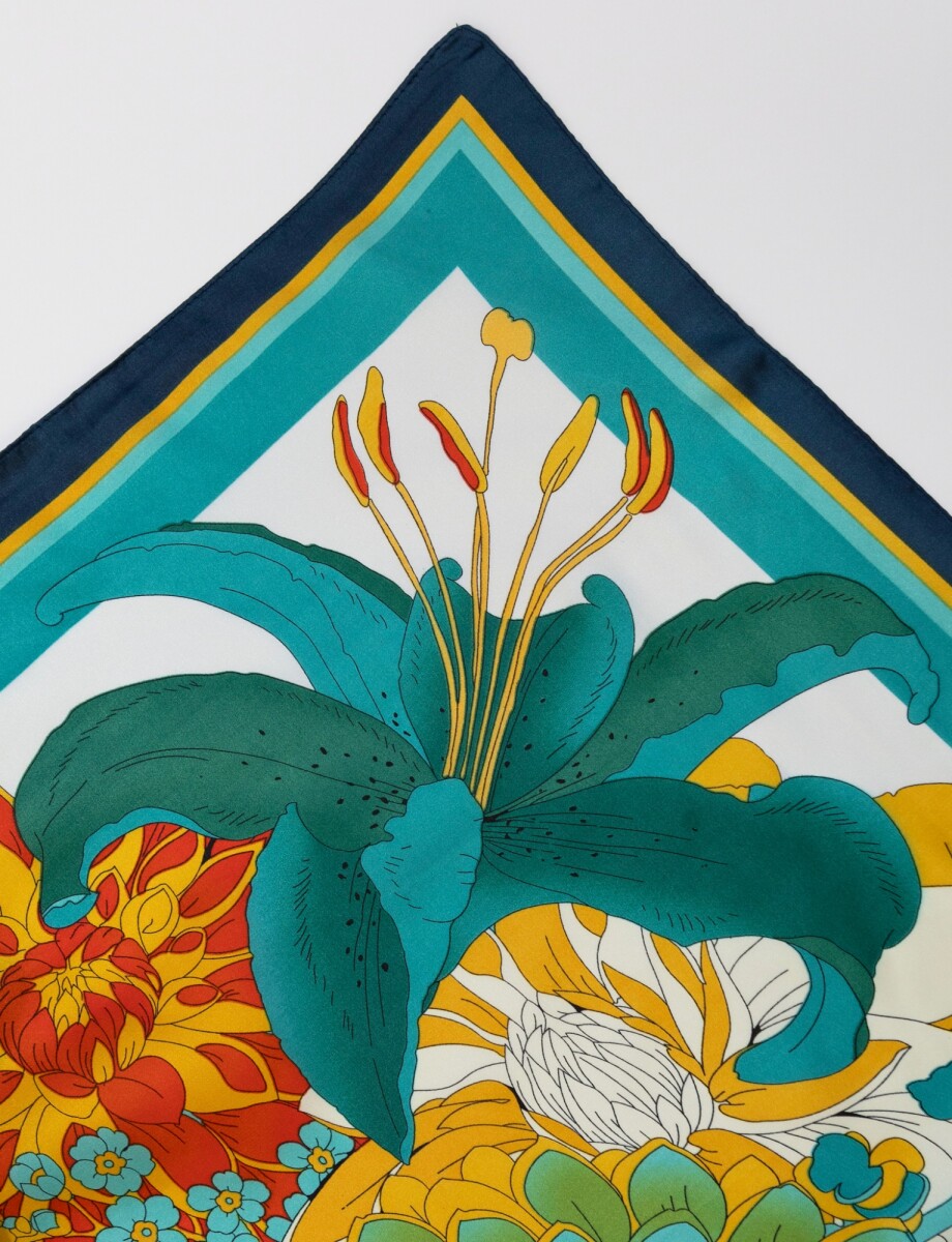 Bandana Flores - Verde/multi 
