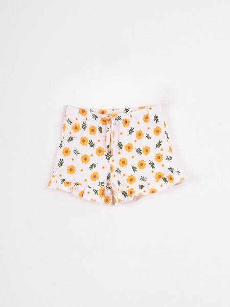 CONJUNTO BLUSA + SHORT AMARILLO
