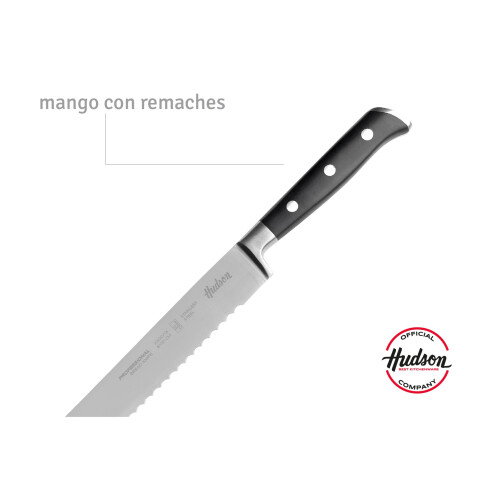 Cuchillo De Pan 8 Linea Hudson Acero Inoxidable Con Remache Cuchillo De Pan 8 Linea Hudson Acero Inoxidable Con Remache