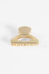 Broche metálico ovalado dorado