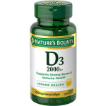 VIT. D3 2000 NATURES BOUNTY FR X 150 CAP única