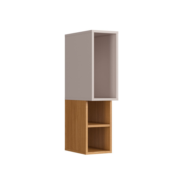 MÓDULO AÉREO NICHO BLANCO/MADERA 0.20M COLOR NATURE/SAND Módulo Aéreo Nicho Blanco/madera 0.20m Color Nature/sand