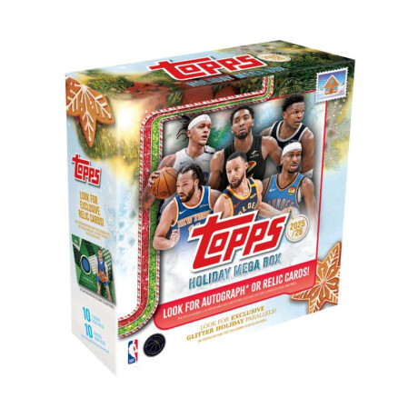 Topps Nba Holiday Mega Box 2025/26 100 tarjetas