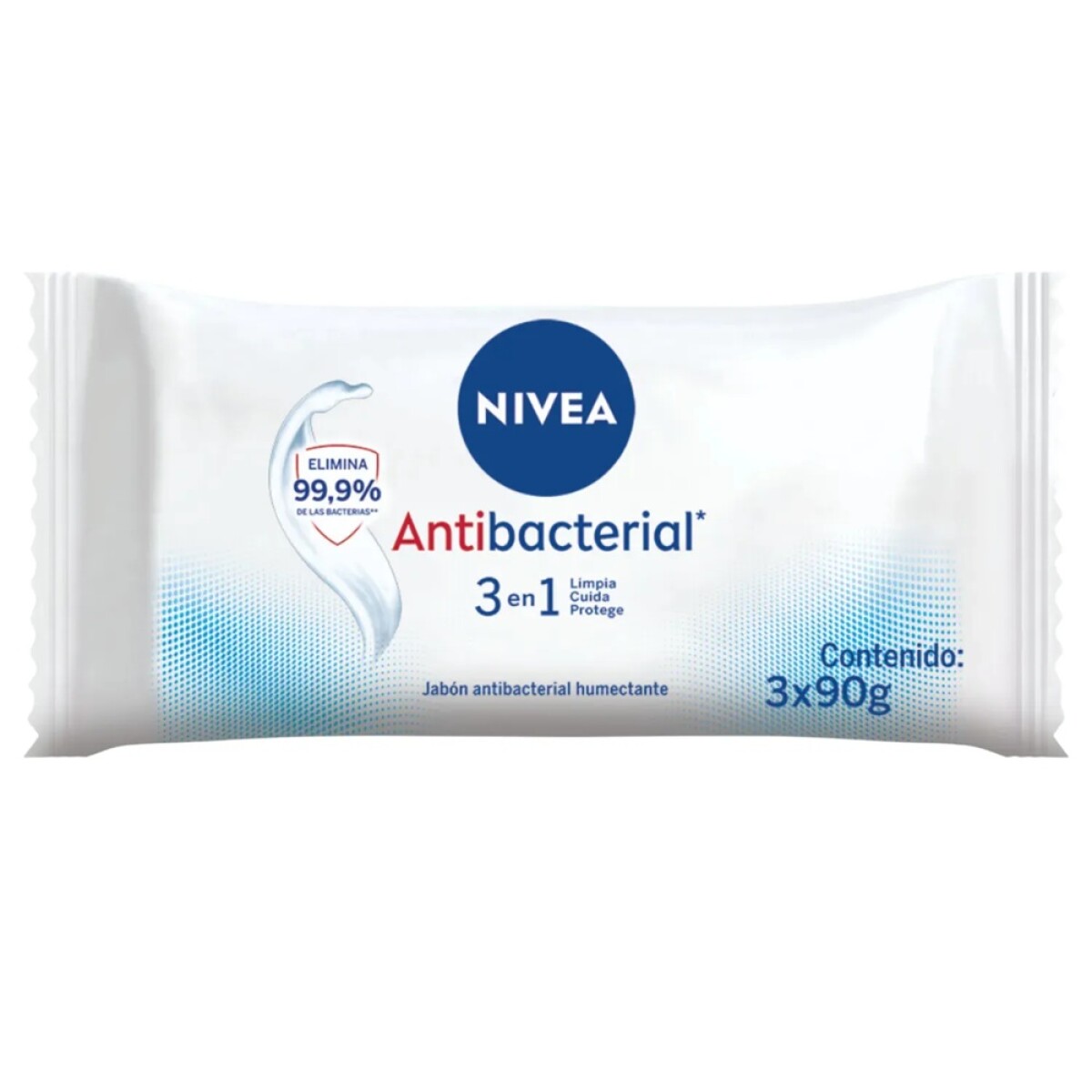 Jabón Nivea Antibacterial 90 Grs. 3 Uds. 
