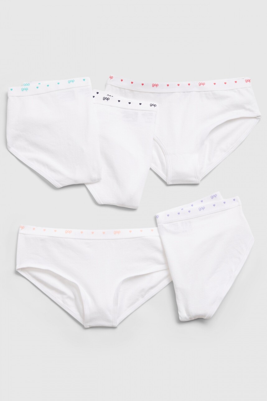 Bombachas Pack X5 Niña White000