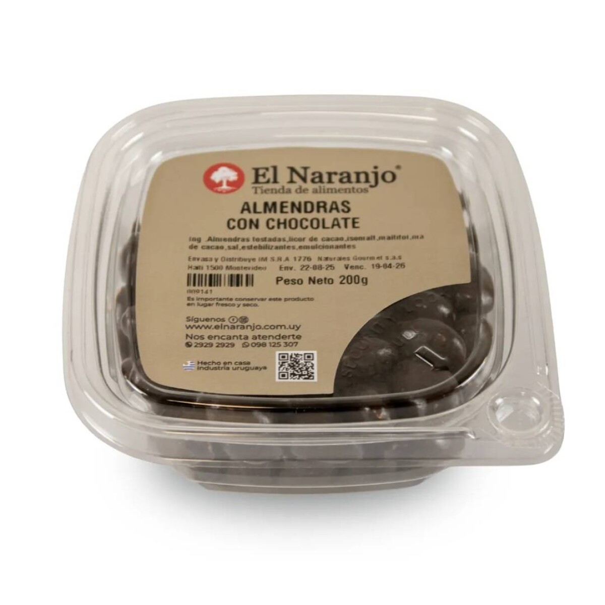 Almendras con Chocolate El Naranjo 200 Grs - Con Azúcar 