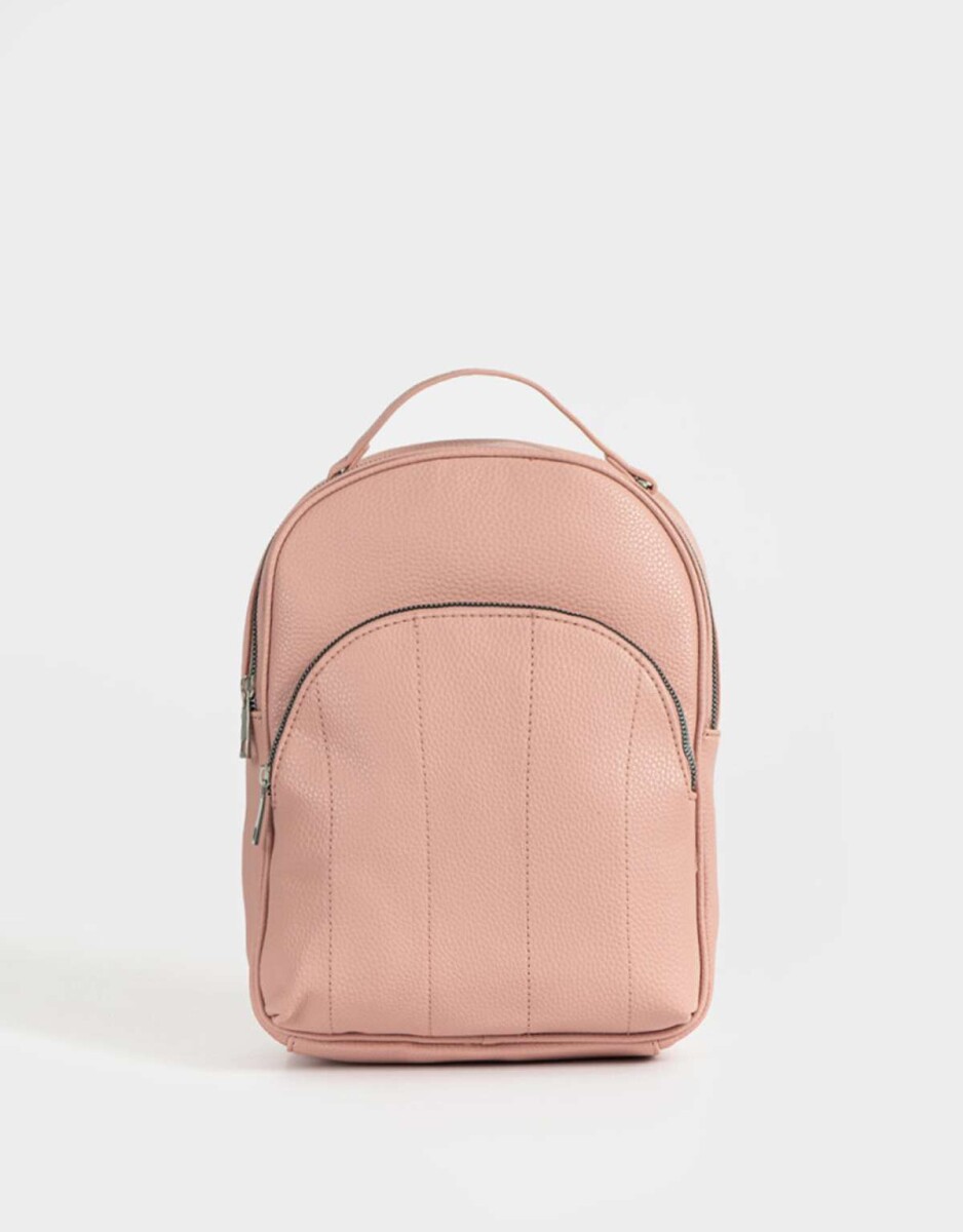 Mochila Puffy Flores - Rosa Viejo 