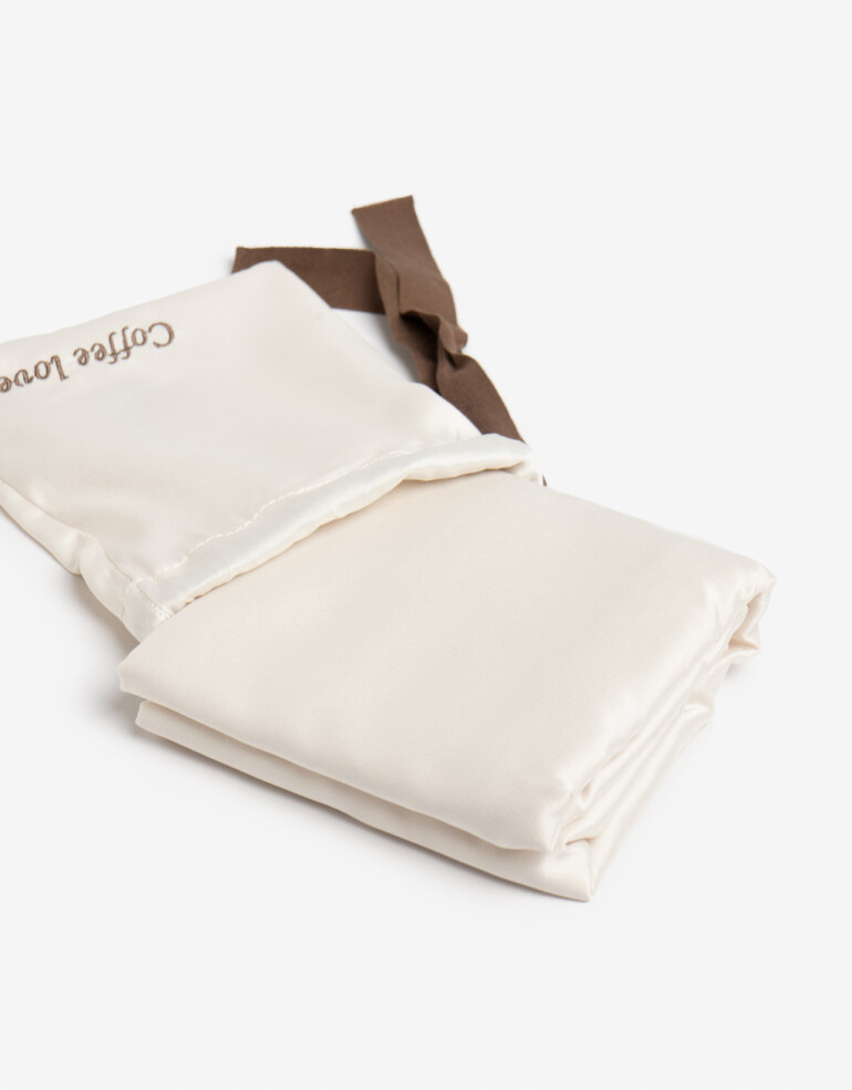 Complementos de Cosmética Herramientas capilares Funda De Almohada De Satén - Blanco Crema