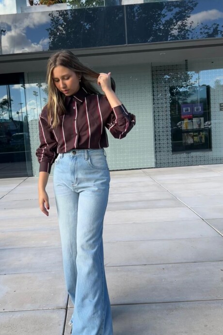 Jean wide leg Balandra Celeste